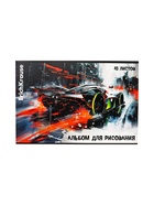Альбом для рисования А4, 40 листов, на скобе, ErichKrause Adrenaline Speed, МИКС - Фото 6