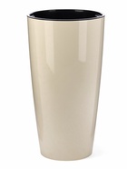 Кашпо для цветов «Рондо», пластик, 23 л, d=40 см, h=74.7 см, со вставкой, бежевое - Фото 3