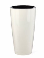 Кашпо для цветов «Рондо», пластик, 23 л, d=40 см, h=74.7 см, со вставкой, белое - Фото 3