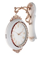 УЦЕНКА Часы настенные двусторонние, на подвесе, плавный ход, 36×32 см, d=27 см, циферблат 19 см - фото 14838338