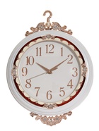 УЦЕНКА Часы настенные двусторонние, на подвесе, плавный ход, 36×32 см, d=27 см, циферблат 19 см - фото 14838339