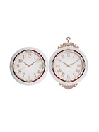 УЦЕНКА Часы настенные двусторонние, на подвесе, плавный ход, 36×32 см, d=27 см, циферблат 19 см - фото 14838340