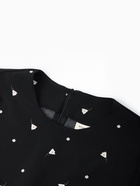 Платье с завязками на талии миди женское MINAKU Flower, размер 48, чёрное, белое - Фото 7