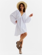 Платье женское MINAKU с глубоким вырезом р. 44, белый 10877068