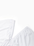 Платье мини женское с глубоким вырезом MINAKU, размер 46, белое - Фото 11