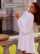 Платье женское MINAKU с глубоким вырезом р. 48,  белый 10877071