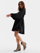 Платье женское MINAKU с глубоким вырезом р. 46, чёрный 10877074