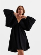 Платье женское MINAKU с глубоким вырезом р. 48, чёрный 10877075