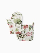 Кухонный набор «Этель» Organic home: варежка 20×27 см, прихватка 19×19 см, репс 210 г/м², 100% хлопок - Фото 1