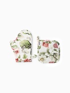 Кухонный набор «Этель» Organic home: варежка 20×27 см, прихватка 19×19 см, репс 210 г/м², 100% хлопок - Фото 3