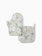 Кухонный набор «Доляна» Divine day: варежка 20×27 см, прихватка 19×19 см, рогожка 164 г/м², 100% хлопок - Фото 2