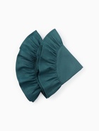 Набор салфеток «Этель», 36×36 см - 2 шт., бирюзовый, лён 48%, хлопок 52%, 206 г/м² - Фото 2