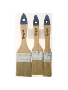 Набор кистей ТУНДРА, натуральная щетина, деревянная рукоятка, 1-1.5-2" (25, 38, 50 мм) - Фото 6