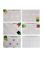 УЦЕНКА Развивающий набор «Создаём орнаменты», 4 кисти, краски, карточки - Фото 2