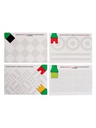 УЦЕНКА Развивающий набор «Создаём орнаменты», 4 кисти, краски, карточки - Фото 3