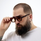 УЦЕНКА Очки солнечные «Леопардовый принт», uv 400, линза 4.1×5.2 см - Фото 6