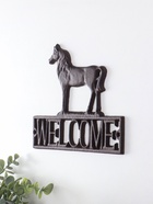 Фигурка настенная «Конь - Welcome», декор чугун, 20.5×0.8×18 см - Фото 2