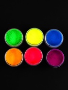 Пигменты для ногтей набор 6бан*3гр NEON разноцв пакет QF (комплект 2 шт) - фото 44061061