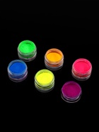 Пигменты для ногтей набор 6бан*3гр NEON разноцв пакет QF (комплект 2 шт) - фото 44061062