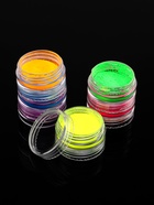 Пигменты для ногтей набор 6бан*3гр NEON разноцв пакет QF (комплект 2 шт) - фото 44061063