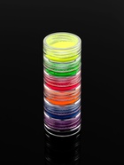 Пигменты для ногтей набор 6бан*3гр NEON разноцв пакет QF (комплект 2 шт) - фото 44061064