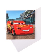 УЦЕНКА Набор канцелярский, блокнот, точилка, ластик, карандаш, ножницы, Тачки - Фото 3