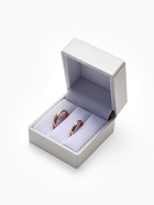 Футляр с подсветкой для 2 колец "Романтика",6*6*5 см, цвет белый - фото 63118884