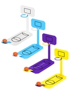 Настольная игра «Баскетбольный фингерспорт», 30 карт, баскетбольное кольцо МИКС, 10+ - Фото 5