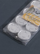 УЦЕНКА Набор свечей чайных, 10 шт., 6 г, бело-зелёный - Фото 2