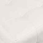 Пуф в прихожую «Стенли», 400×400×450 мм, велюр, цвет белый - Фото 3