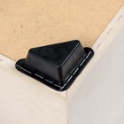 Пуф в прихожую «Стенли», 400×400×450 мм, велюр, цвет белый - Фото 4