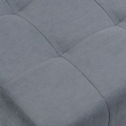 Пуф в прихожую «Стенли», 400×400×450 мм, велюр, цвет серый - Фото 3