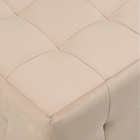 Пуф в прихожую «Стенли», 400×400×450 мм, велюр, цвет бежевый - Фото 3
