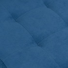 Пуф в прихожую «Стенли», 400×400×450 мм, велюр, цвет синий - Фото 3