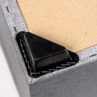 Пуф в прихожую «Стенли», 400×400×450 мм, рогожка, цвет серый - Фото 4