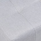 Пуф в прихожую «Стенли», 400×400×450 мм, рогожка, цвет светло - серый - Фото 3