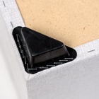 Пуф в прихожую «Стенли», 400×400×450 мм, рогожка, цвет светло - серый - Фото 4