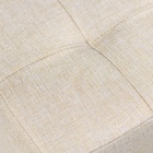 Пуф в прихожую «Стенли», 400×400×450 мм, рогожка, цвет бежевый - Фото 3