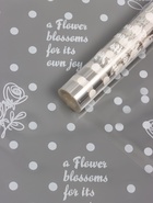 Пленка прозрачная, с рисунком, для цветов и букетов Flower Blossons Белый 0.7×8.2±5%м - Фото 3