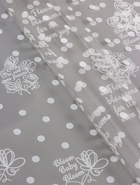 Пленка прозрачная, с рисунком, для цветов и букетов Flower Blossons Белый 0.7×8.2±5%м - Фото 1