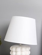 УЦЕНКА Лампа настольная "Бабл" 40Вт Е14 белый 12х12х27см - фото 14846249