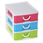 Мини-комод для мелочей, 3 секции, цвет МИКС - Фото 1