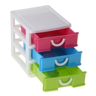 Мини-комод для мелочей, 3 секции, цвет МИКС - Фото 2