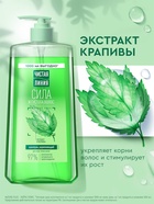 Шампунь для волос Чистая линия «сила и густота» с экстрактом крапивы, 1000 мл - Фото 1