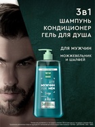 Шампунь-кондиционер-гель для душа мужской "Чистая линия", 1000 мл - фото 44061132