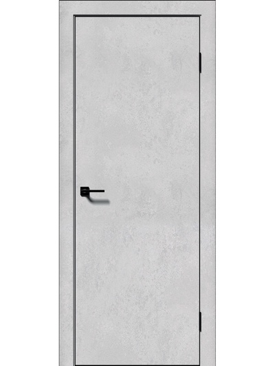 Дверь межкомнатная комплект «Бруно. ЧК/07», зарезка под замок, 2000×600 мм, цвет бетон снежный