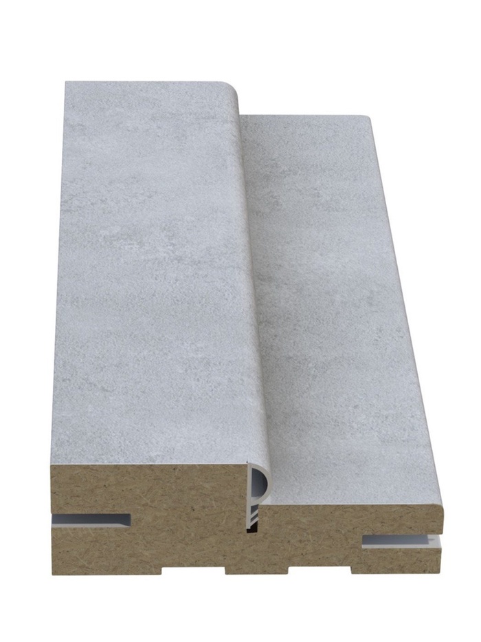 Коробка телескопическая для двери, с уплотнителем, 32+48, 2070×80 мм, цвет бетон снежный - Фото 1