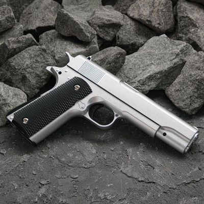 УЦЕНКА Пистолет страйкбольный "Galaxy" Colt 1911, серебристый, кал. 6 мм