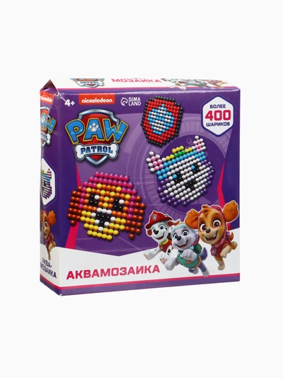 УЦЕНКА Аквамозаика Щенячий Патруль, 3 фигурки, Скай и Эверест