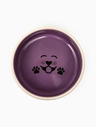 Миска керамическая "Smile Dog" 200 мл -10,5 х 10,5 х 4 см, сиреневая/бежевая 10734779 - фото 16550467